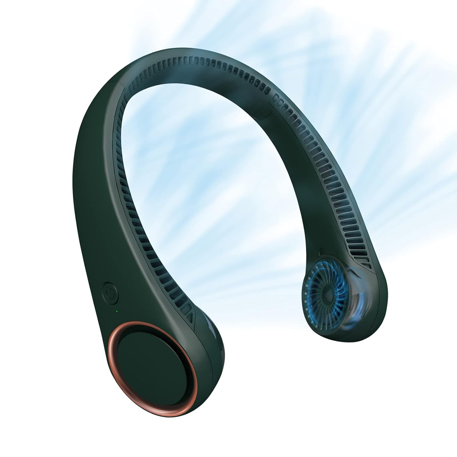 Portable Neck Fan – 360° Surrounding Airflow, Bladeless Wearable Personal Fan