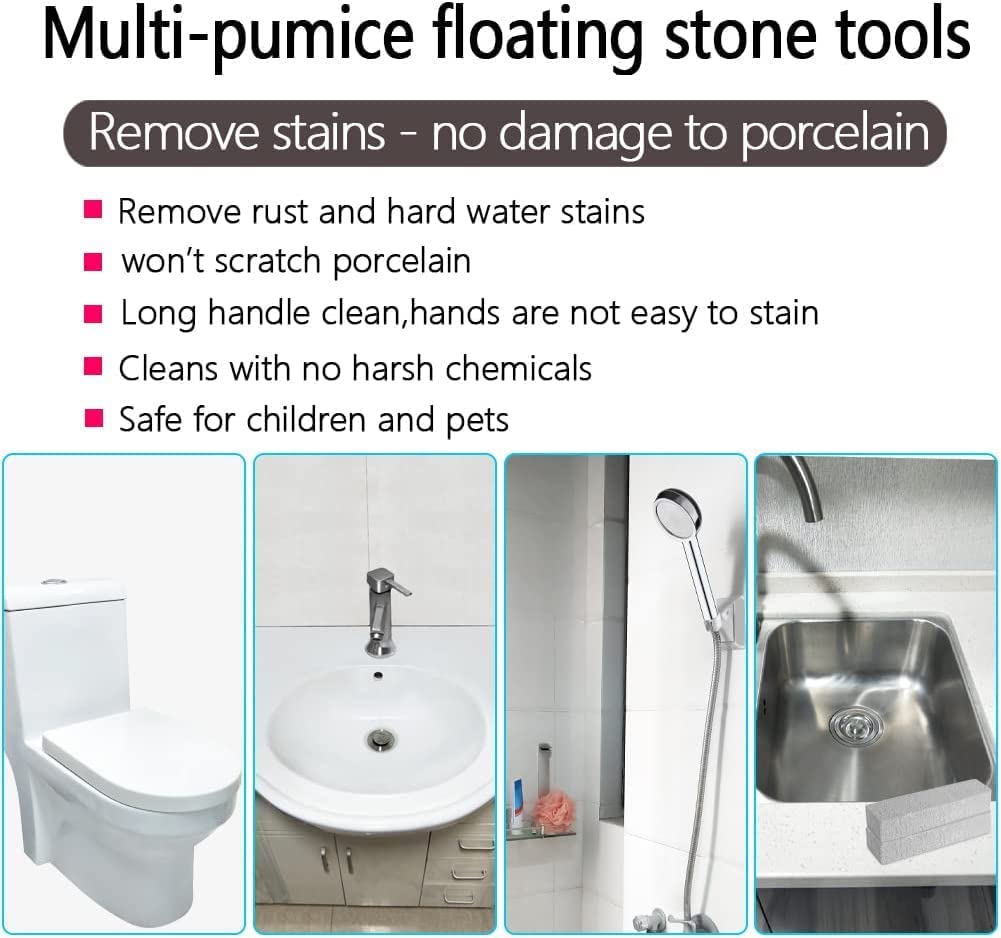 Buy 6 Pack of Pumice Stone for Toilet Bowl Cleaner